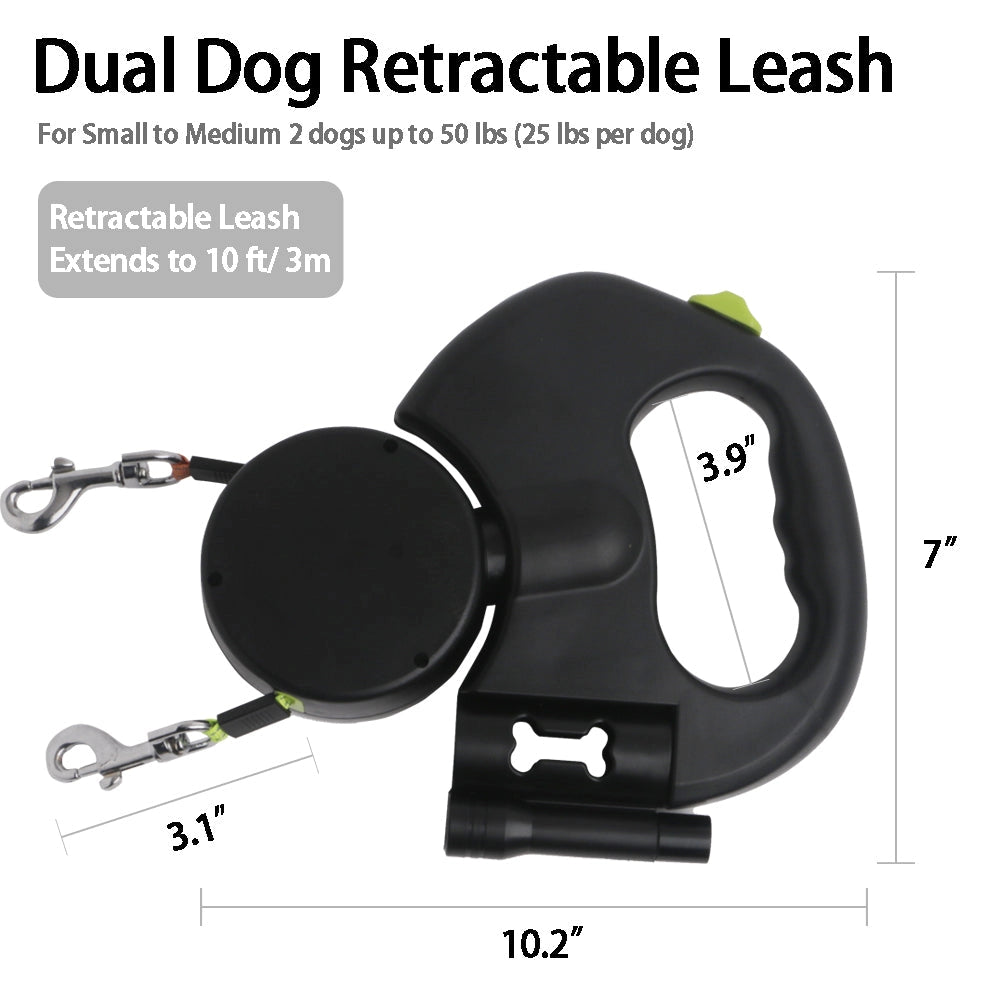 Dual Dog Retractable Leash